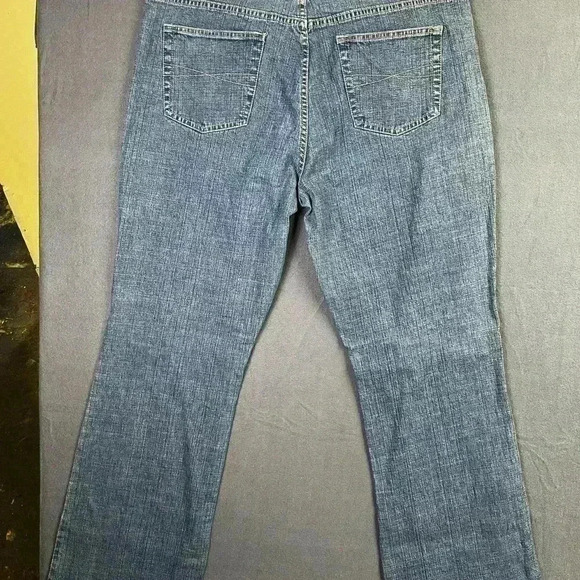 Rafaella Straight Leg jeans women’s 16 plus size Faded Denim blue Y2K 90s 0643 - Picture 7 of 9